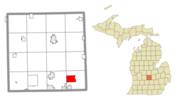 Location within Clinton County