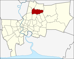 Khet location in Bangkok