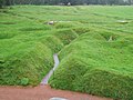 Champ de bataille de Beaumont-Hamel, vestiges de tranchées.