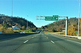 I-275 approaching Sharps Gap