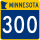 Trunk Highway 300 marker