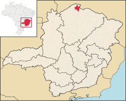 Location in the state of Minas Gerais