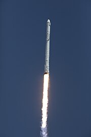 Falcon 9 ascending with CRS-12