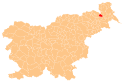 Location of the Municipality of Radenci in Slovenia