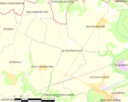 Le Plessis-Placy – Mappa