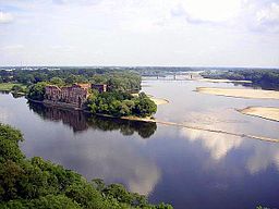 Narew vid utloppet.