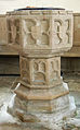 St Peter's 15th-century baptismal font