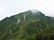 雲峰山からの芦別岳