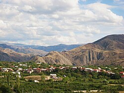 Garni Village as seen from the Shrine of Saint Sargis