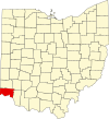 State map highlighting Hamilton County