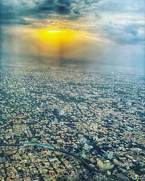 File:Aerial view of Chennai from Airplane.jpg