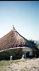 o cebreiro: palloza, casa tradicional / tradit. keltischer rundbau / trad. celtic house