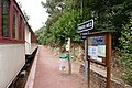 Le "Vapeur du Trieux" (train touristique) à la halte de Traou-Nez.