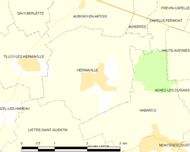 Mapa obce Hermaville