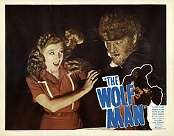 1941 THe Wolf Man filmaren imajina bat