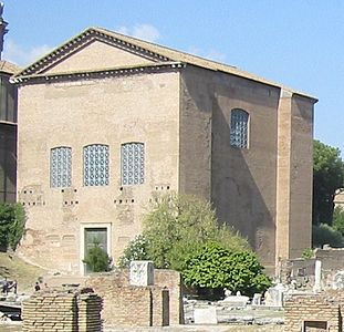 Curia Iulia på Forum Romanum.