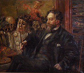 Portrait of James Ensor (1907), oil on canvas, Mu.ZEE, Ostend