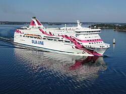 M/S Baltic Princess Tukholman saaristossa 2018.