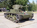 T-26 near museum-diorama «Breaching of the Blockade of the Leningrad» near Kirovsk