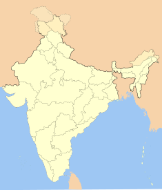 Map indicating the location of Panchkula