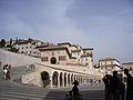 View of Assisi featuring the Church of St. Clara, Medieval Castle and Cathedral