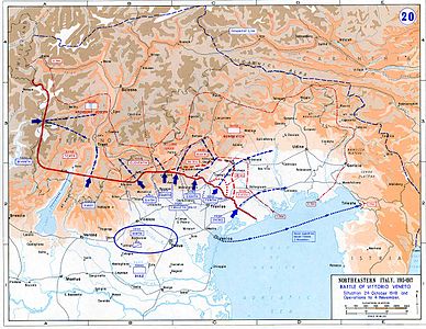 El front italià el 1918 i la batalla de Vittorio Veneto