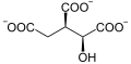 de: Struktur von Isocitrat; en: Structure of isocitrate