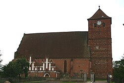 Die einst evangelische Kirche in Barten und heutige römisch-katholische Kirche in Barciany