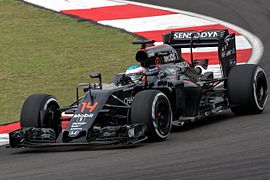 Fernando Alonso in 2016 in Maleisië