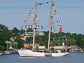 Le HMS Falken au mariage royal de Victoria de Suède et de Daniel Westling.