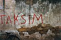 Image 9"TAKSİM" (division) graffiti on a wall in Nicosia in the late 1950s (from Cyprus problem)