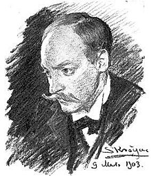 Sketch of Alfvén by Peder Severin Krøyer, 1903