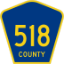 County Route 518 marker