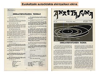 Etxebarriaren artikulua "Errelatibitatearen teoriaz" (1971)[32][33][32]