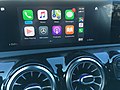 Apple CarPlayの例。（メルセデス・ベンツ・Aクラス）