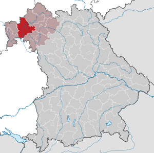 Li position de Subdistrict Main-Spessart in Bavaria