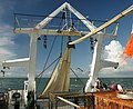 Fishing net on the R/V Belgica