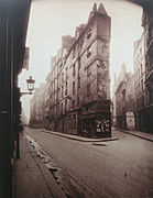 Jonction avec la rue de Seine, photographie d'Eugène Atget (1924).