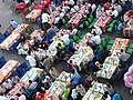 13 septembre 2007 Repas de rupture de jeune (iftar) du Ramadan qui commence aujourd'hui pour la plupart des musulmans