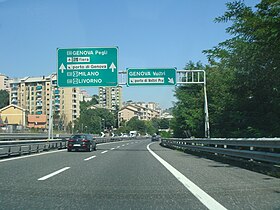 Image illustrative de l’article Autoroute A10 (Italie)