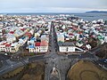 Vue depuis le sommet de la Hallgrímskirkja