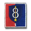 Das Abzeichen der 1. Brigade der 8th Infantry Division