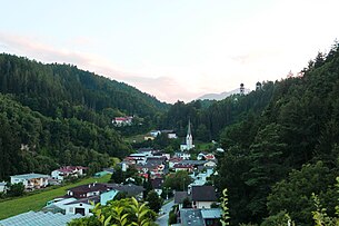 Ampass Dorfkern mit Veitskirche und Pfarrkirche