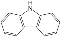 Structuurformule van carbazool