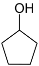 Strukturformel von Cyclopentanol