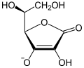 Deutsch: Struktur von L-Ascorbat English: Structure of L-ascorbate