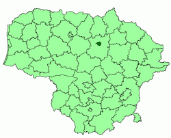 Location of Panevėžys