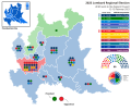 2023 Lombard Regional Election showing party results.