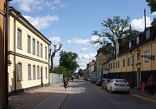 Fjällgatan österut, till vänster syns Sommelius hus.