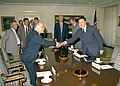 Meeting with Israeli foreign minister (and later prime minister) Yitzhak Shamir (15 October 1982)